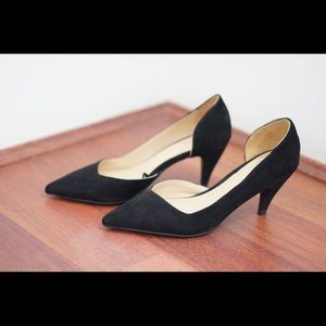Zara pointed toe black heels